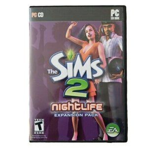 The Sims 2 Nightlife Expansion Pack PC CD-ROM EA Rated T COMPLETE